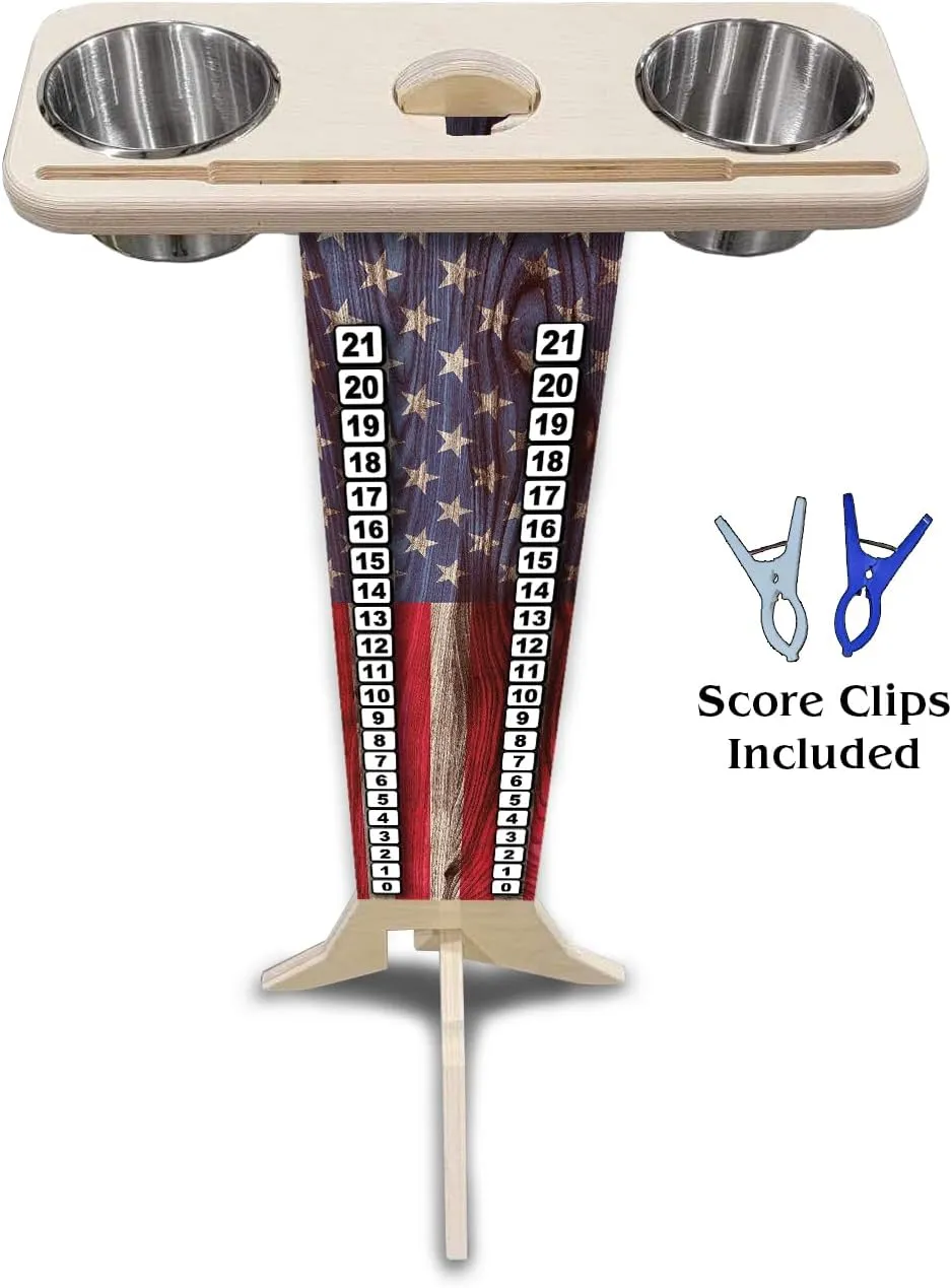 | Professional Score Stand | Drink Holder | Tablet and Cell Phone Holder   UV Direct Print   UV Clear Coat Made with 3/4" Baltic Birch | Goes Together Quick and Easy!