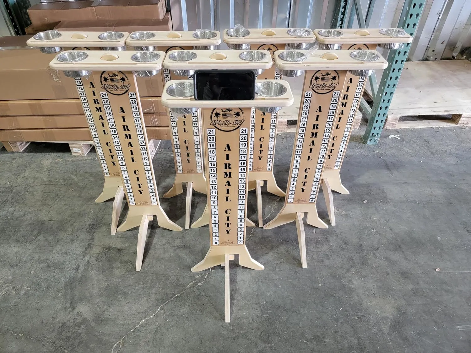 | Professional Score Stand | Drink Holder | Tablet and Cell Phone Holder   UV Direct Print   UV Clear Coat Made with 3/4" Baltic Birch | Goes Together Quick and Easy!