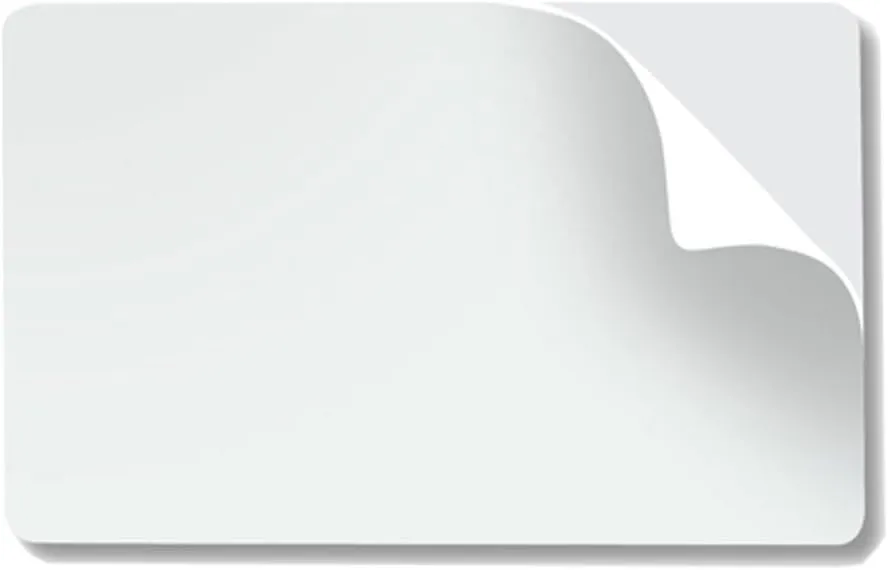 100 Pack - Bodno Premium CR80 10 Mil Mylar Adhesive Backed PVC Cards