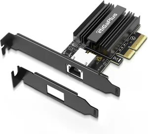 10Gbe PCI-e Network Card, AQC113 Controller, 10G Base-T RJ45 Port NIC Card, GiGaPlus 100/1000/2500/10000Mbps Ethernet Card, 10Gb Ethernet Adapter Support Windows10/11/Windows Server/Linux