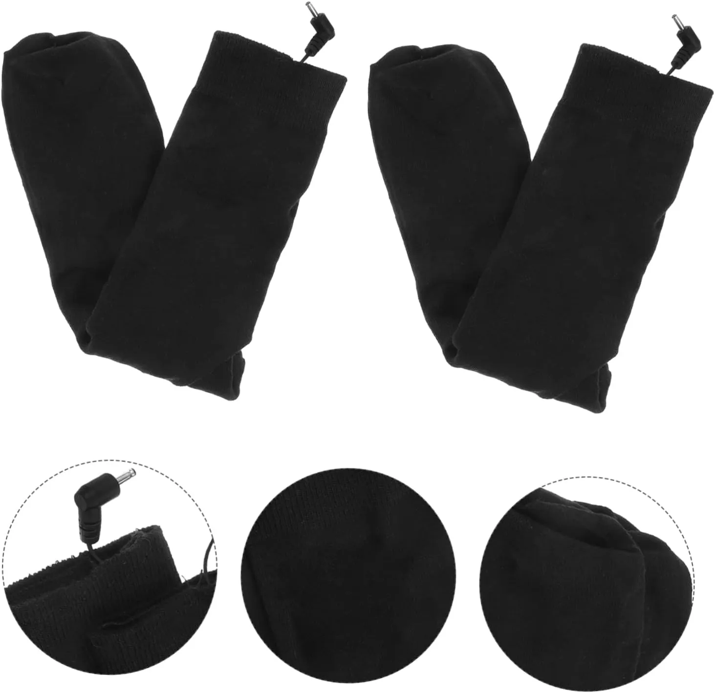 2 Pairs Electric Socks Motorcycle Heated Socks Mens Warm Socks Mens Thermal Socks Rechargable Batteries d Battery Rechargeable Motorcycle Battery Heating Socks Cotton Stocking USB