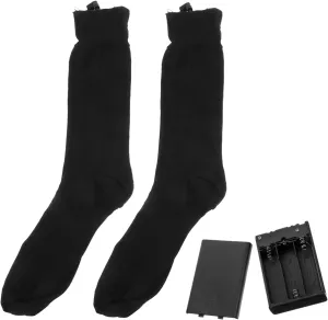 2 Pairs Electric Socks Motorcycle Heated Socks Mens Warm Socks Mens Thermal Socks Rechargable Batteries d Battery Rechargeable Motorcycle Battery Heating Socks Cotton Stocking USB