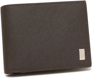 22R2P10PS201R Men's Bi-Fold Wallet, Plain Brown,, Braun