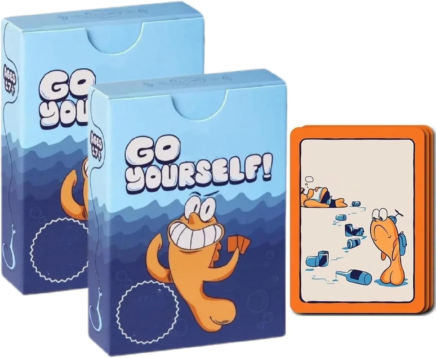 2PCS Go F Adult Card Game, for 2  Players, Adults, Gag Gift for Friends, Couples & Coworkers,The Adult Go Game You've Always Wanted Hilarious Card Games for Party