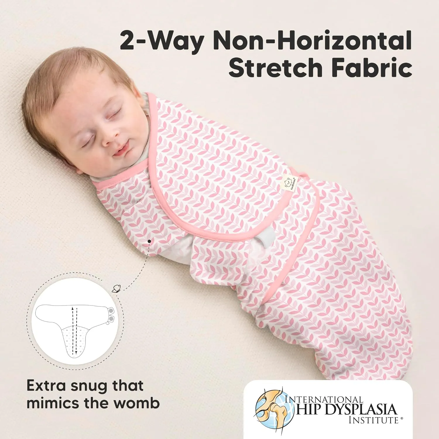 3-Pack Organic Baby Swaddle Sleep Sacks - Swaddles for Newborns, Infant 0-3 Months, Baby Girls, Boys, Soft & Snug Newborn Sleep Sack, Nursery Swaddling Blankets (Blossom)