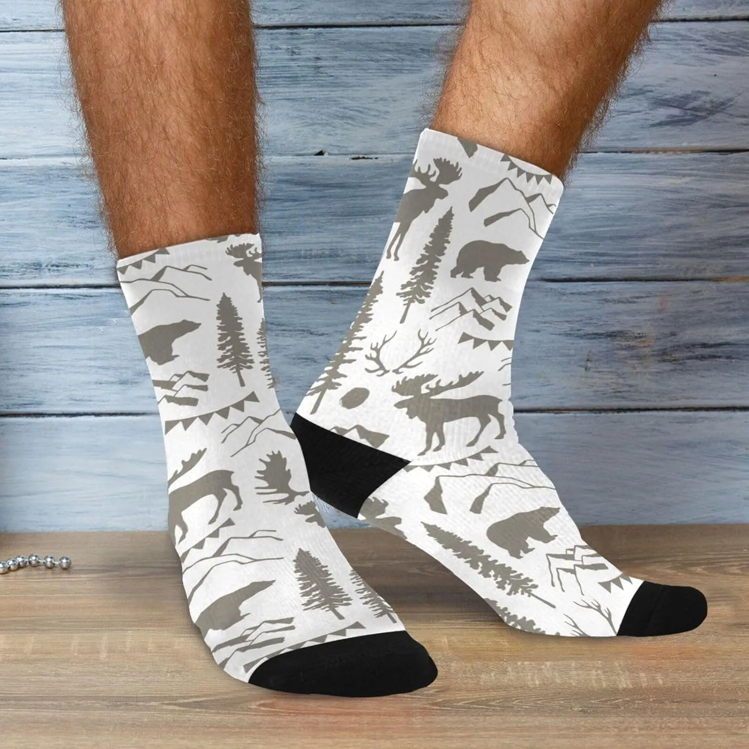 3 Packs Casual Socks, Compression Crew Knee High Athletic Soft Circulation Socks