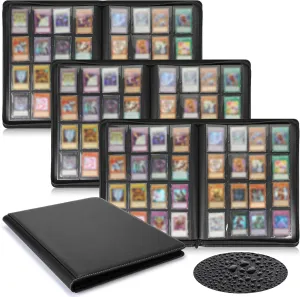 3 Pcs 16 Pocket Trading Card Binder 3000  Pockets Binder Album Compatible with Mtg, Sports, Standard Size Card for Collector