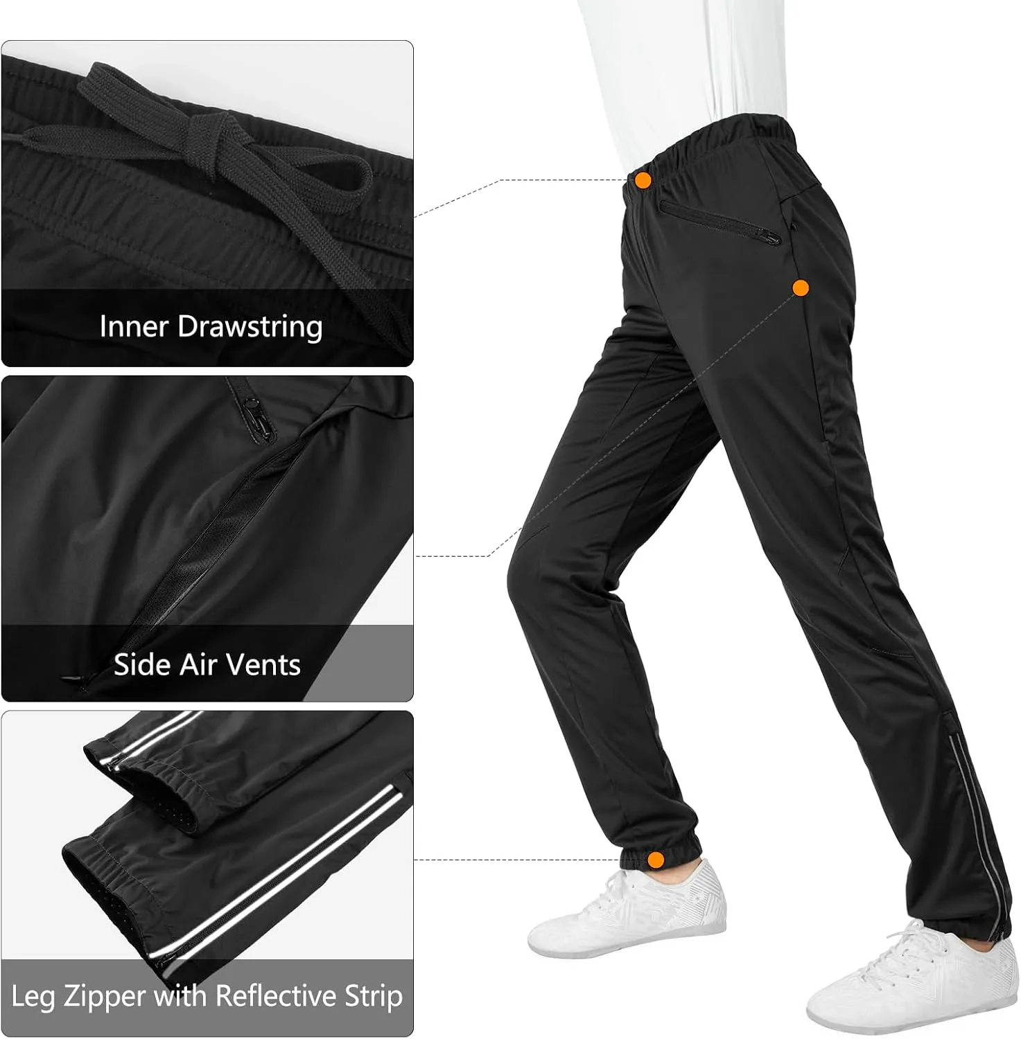 33,000ft Women's Cycling Pants Mountain Bike Waterproof Windproof Breathable Athletic Sweatpants for Hiking Multi Sports