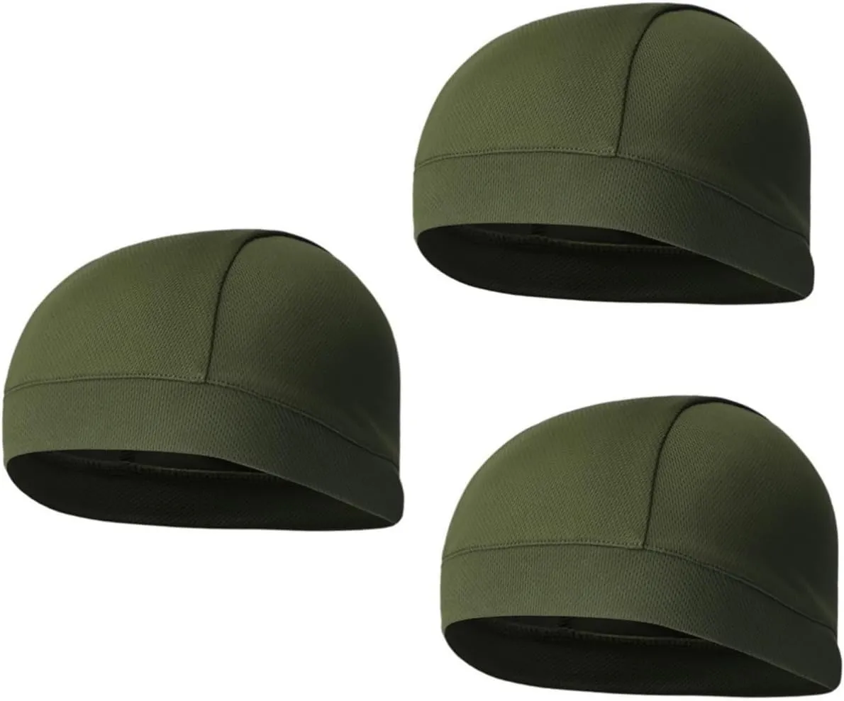 3pcs Helmet Liner Skull Cap Skull Cap Helmet Cycling Beanie Caps Sports Sweat Hat Beanie Hat Cycling Hat
