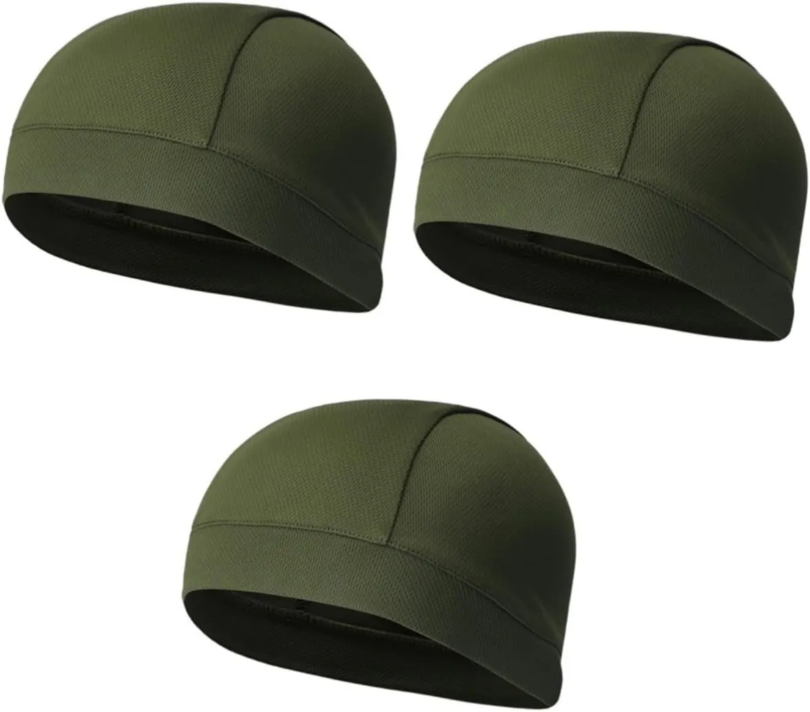 3pcs Helmet Liner Skull Cap Skull Cap Helmet Cycling Beanie Caps Sports Sweat Hat Beanie Hat Cycling Hat