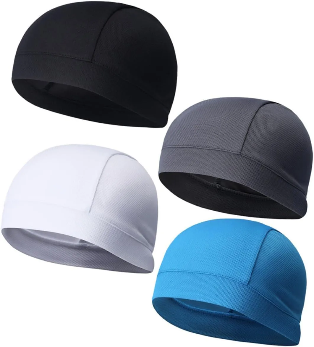 3pcs Helmet Liner Skull Cap Skull Cap Helmet Cycling Beanie Caps Sports Sweat Hat Beanie Hat Cycling Hat