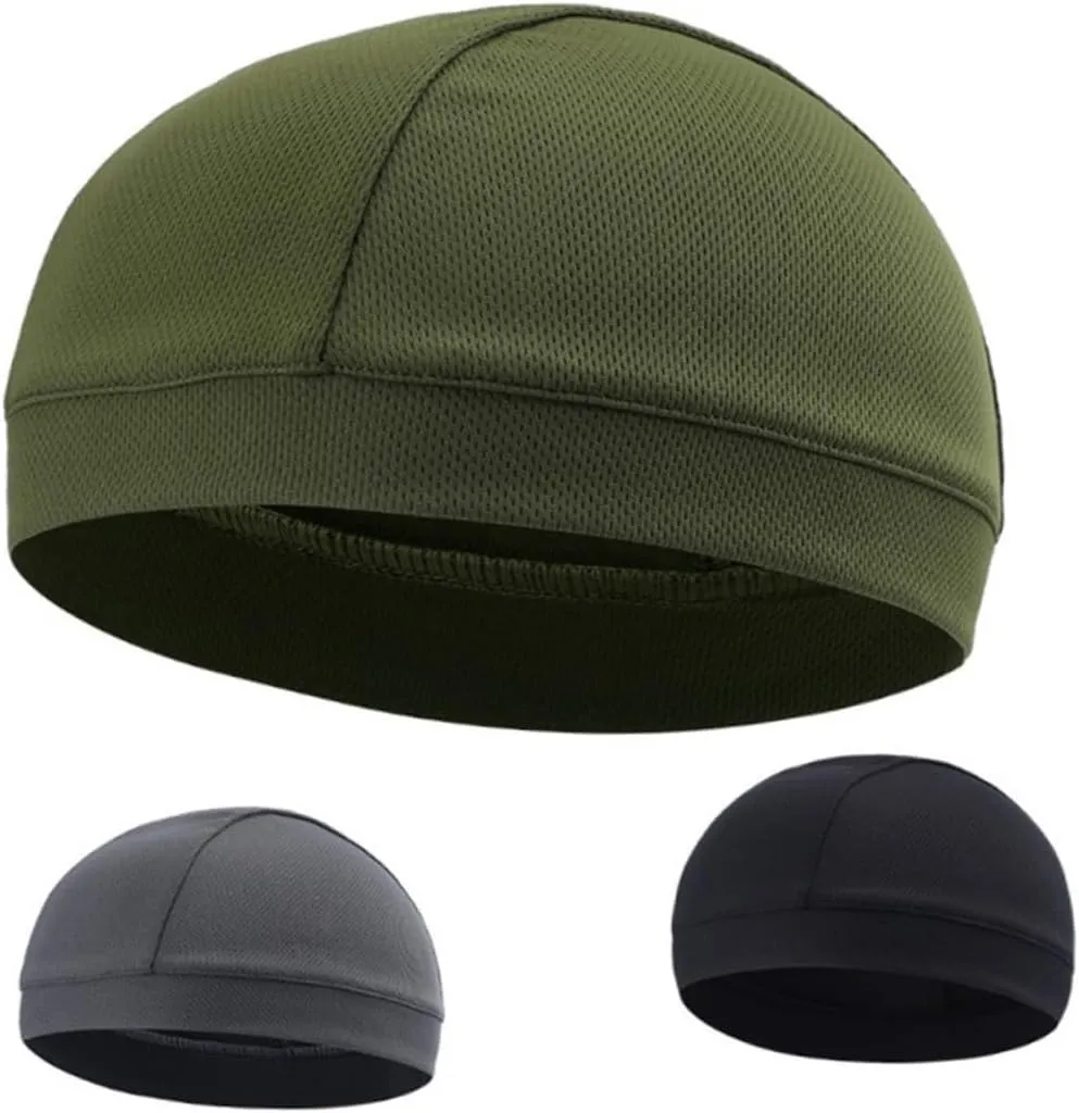 3pcs Helmet Liner Skull Cap Skull Cap Helmet Cycling Beanie Caps Sports Sweat Hat Beanie Hat Cycling Hat