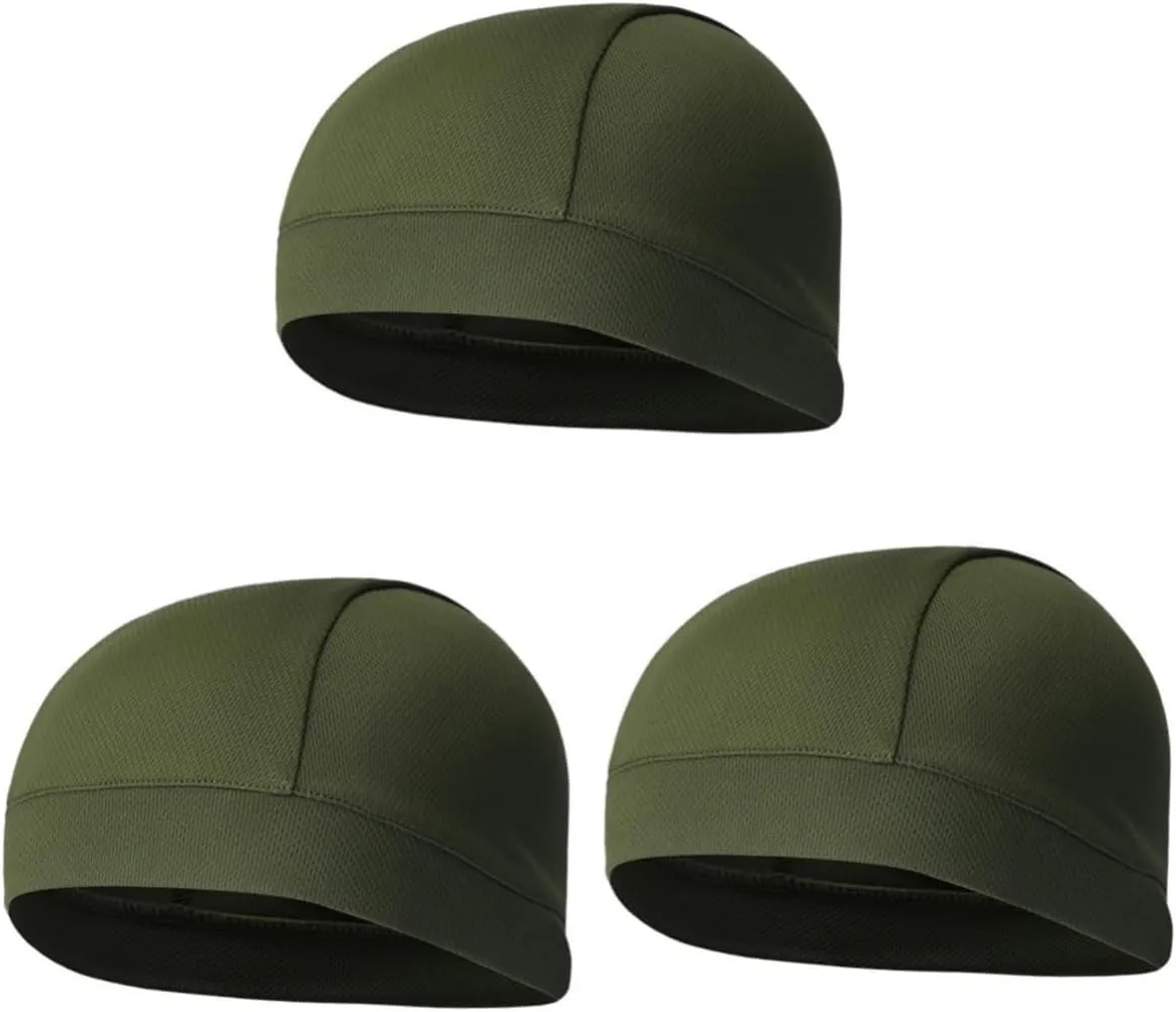 3pcs Helmet Liner Skull Cap Skull Cap Helmet Cycling Beanie Caps Sports Sweat Hat Beanie Hat Cycling Hat