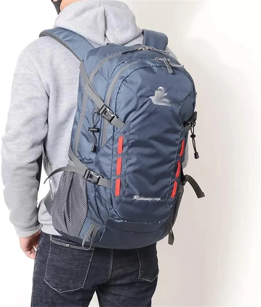 40L Travel Backpack Large Capacity Men's Women's Backpack Camping Hiking Sports Bag(D)