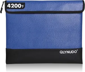 4200℉ Fireproof Bag for Cash, Documents and Valuables - A4 (11x13.3") - Waterproof, Portable, and Reflective Money Bag with Handheld Strap - Ideal for Home, Office & Travel