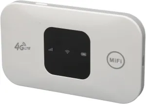 4G Router, MF800 EU Car Mobile Hotspot Portable 4G LTE Modem Router with SIM Card Slot Support 10 Devices, LTE Router with LED Screen Display and 2100mAh Battery