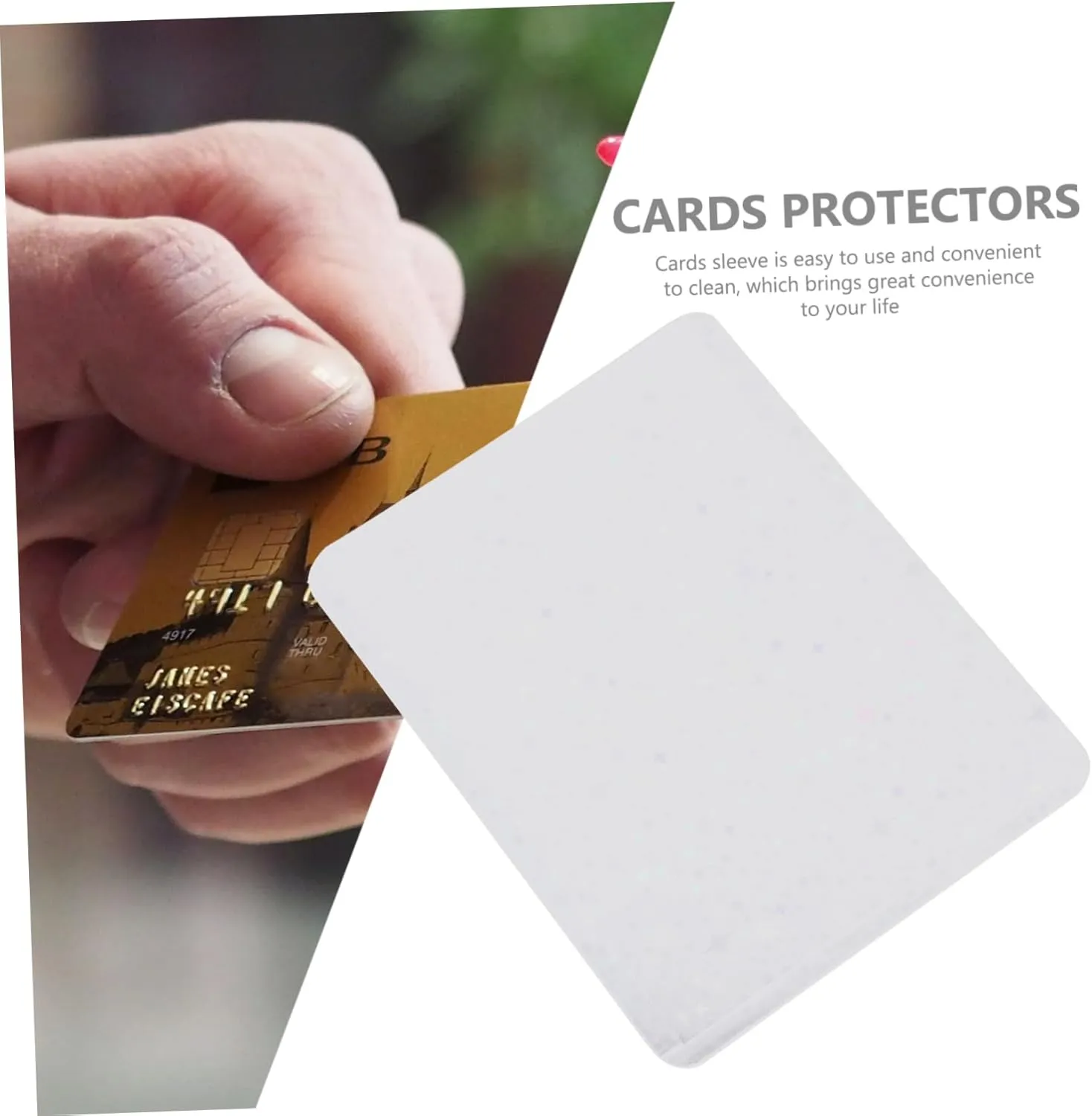 50pcs Transparent Photo Cover Game Trading Cards Sleeves -Scratch Protector for Collectible Cards Compact and Sturdy Album Sleeves for Safe Storage and Display