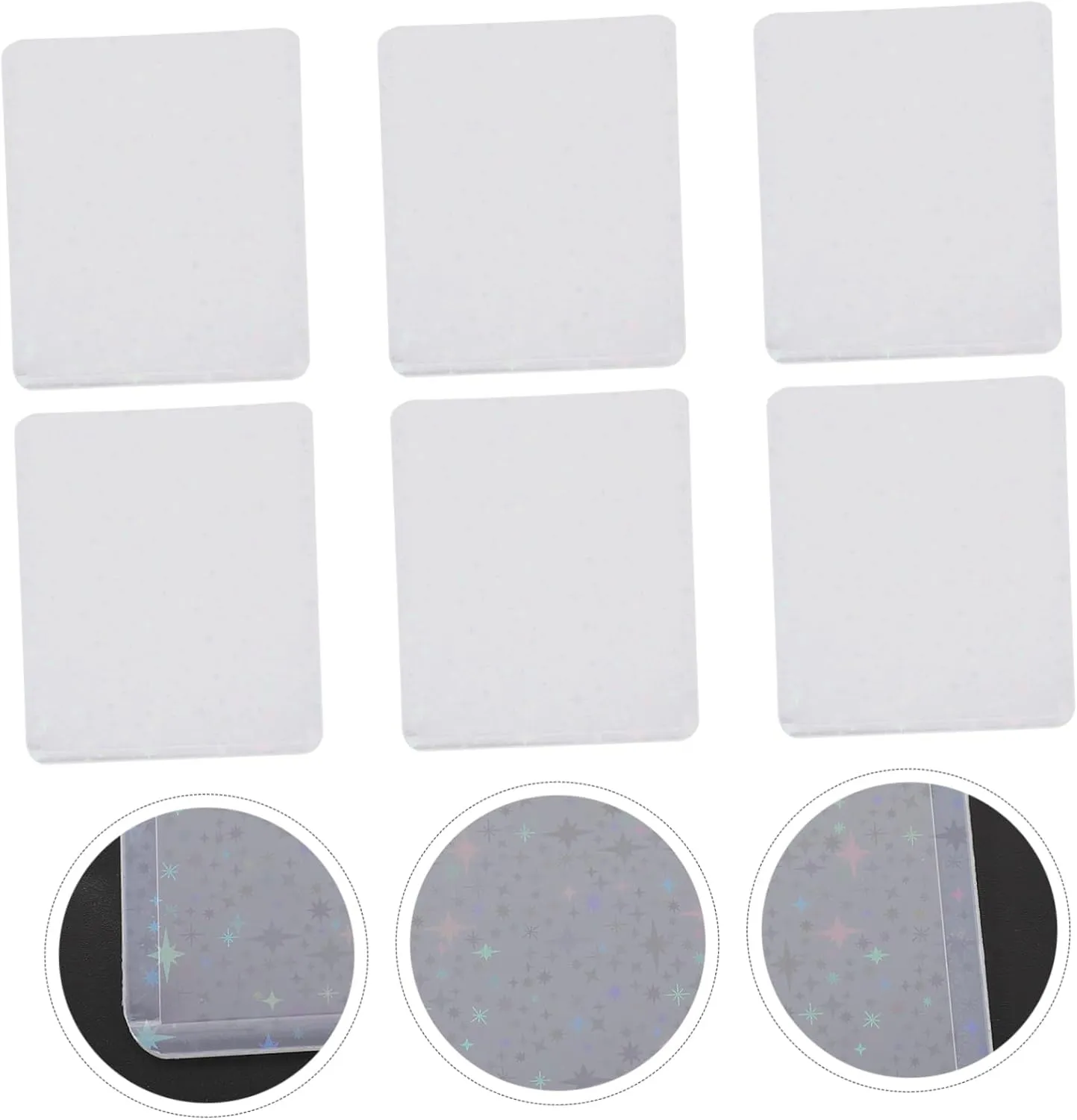 50pcs Transparent Photo Cover Game Trading Cards Sleeves -Scratch Protector for Collectible Cards Compact and Sturdy Album Sleeves for Safe Storage and Display