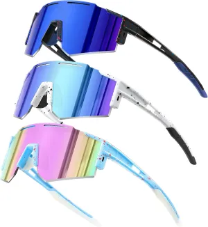 5PACK Polarized Kids sunglasses Youth Softball Cycling Sports Sun Glasses Boys Girls UV400 Protection Goggles