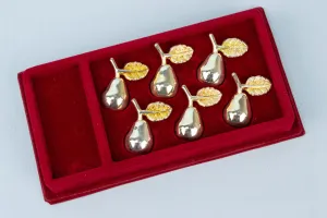 6 Pear Shaped Name Card or Menu Holders
