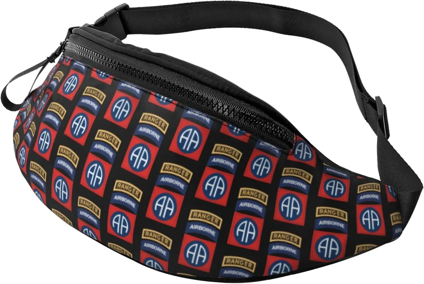 82nd Airborne Fanny Pack Daypack Crossbody Waist Bag For Travel Sports Running Hiking
