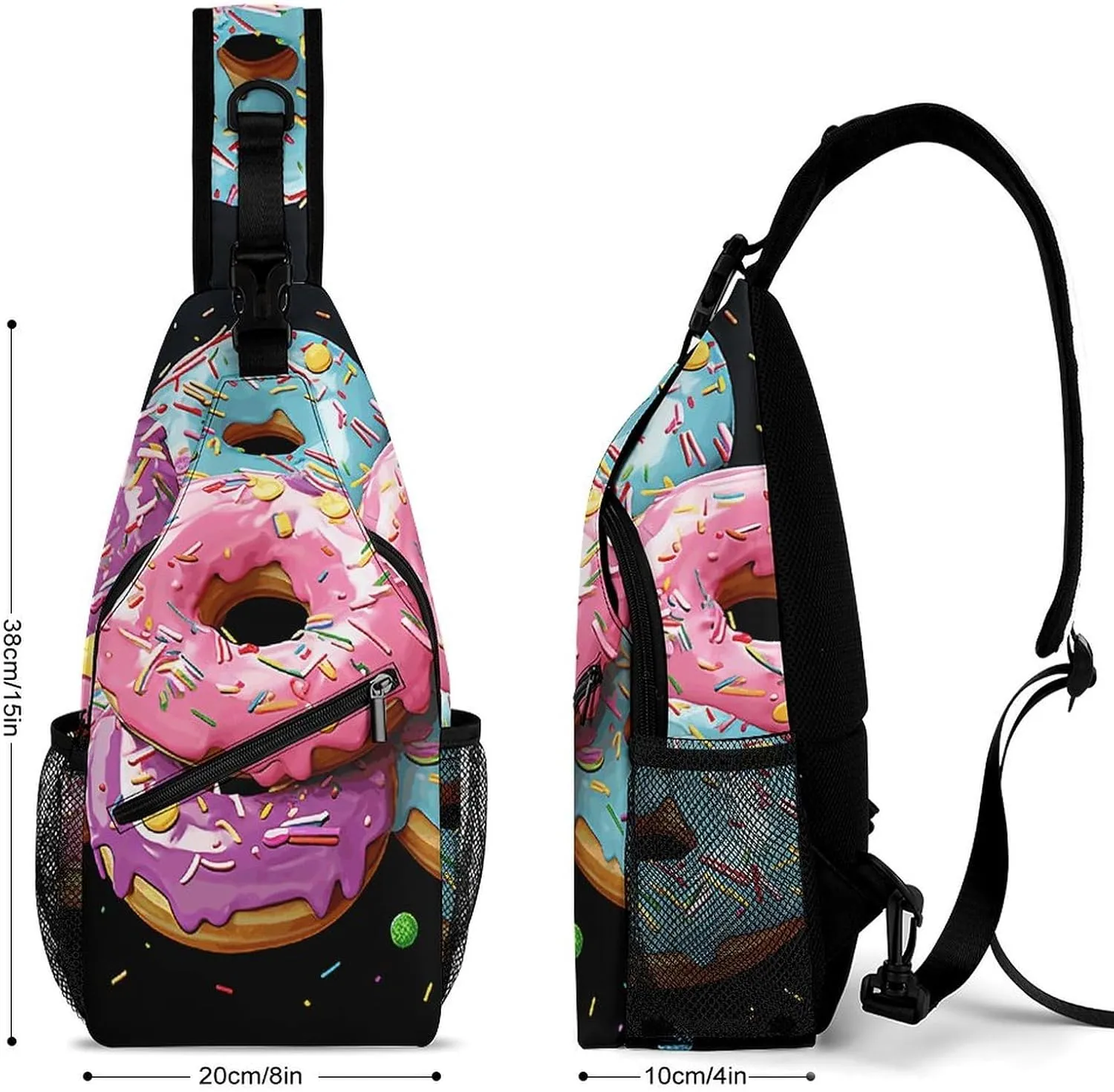 A Psychedelic Cat Sling Bag Crossbody Bags Cross Body Bag Fanny Packs Chest Bags Sling Purses for Travel