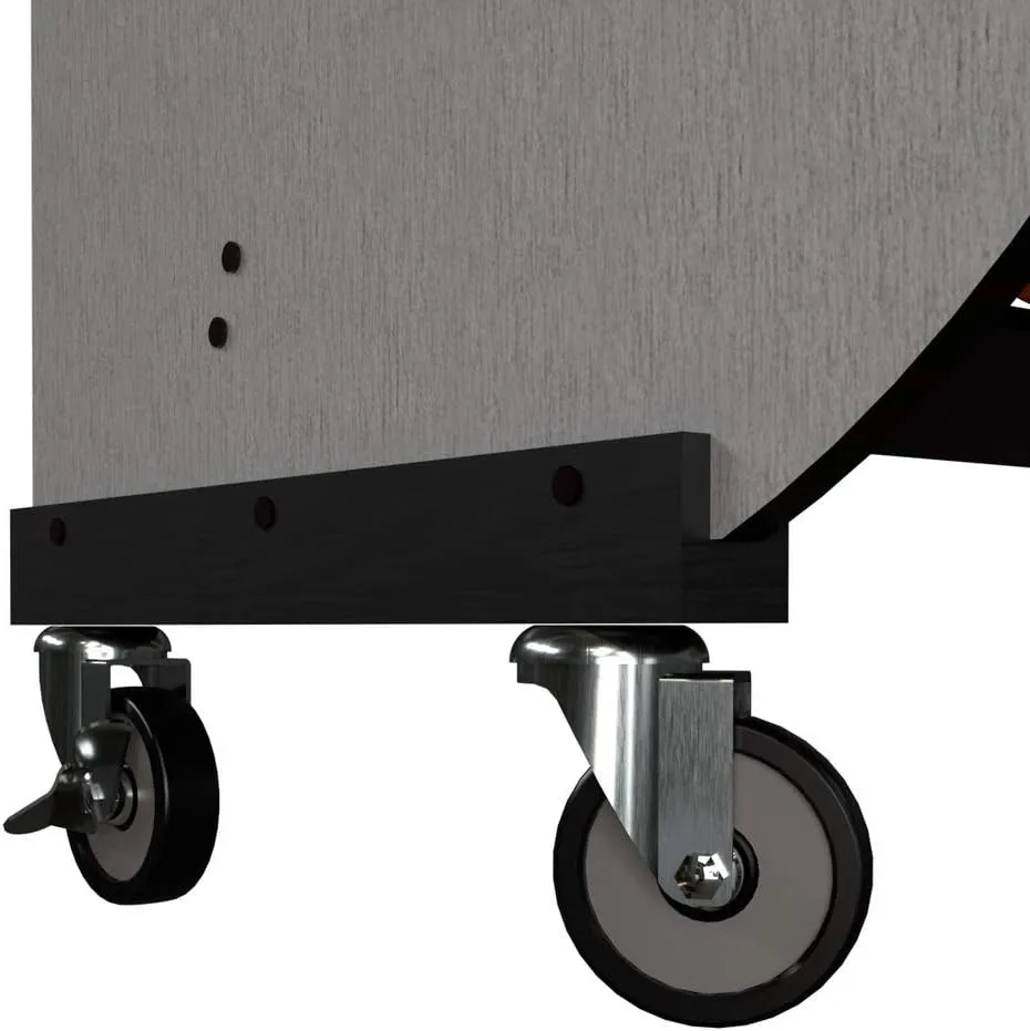 A&S Crafted Products The Band Room 6 Cello Storage & Transport Cart For Music Classrooms | Designed for Music Teachers | Hold Four ½, ¾ and full-size cellos | Made In U.S.A.