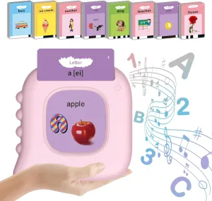 ABC Learning Toddler Girl Toys Talking Flash Cards with 510 Sight Words, Montessori Educational Toys for 2 3 4 5 6 Year Old, Pocket Speech Therapy Materials, Autism Sensory Toy, Birthday Gift Ideas