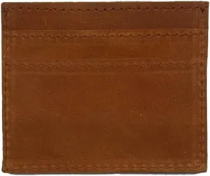 ABLE Clothing Alem Leather Credit Card Wallet for Women, Small,Slim,Minimalist Compact Wallet with Separate Card and Cash Slots (Whiskey)