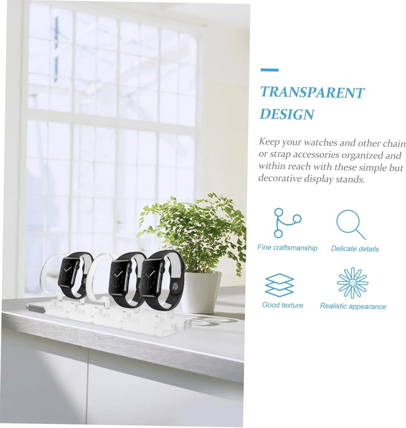 ABOOFAN Watch Display Stand Kid Watch Jewelry Display Stand Clear Watch Holder Watches for Acrylic Jewelry Rack Watch Displaying Holder Child Acrylic Acid Storage Display Rack