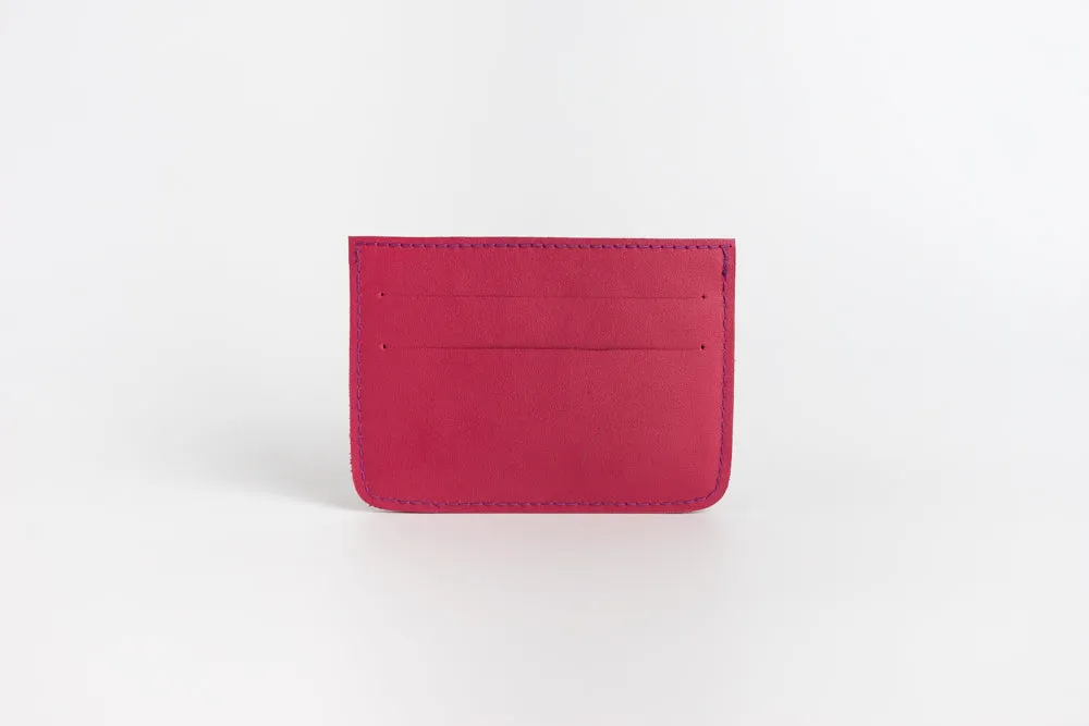 Abra (Cranberry) Leather Card Holder