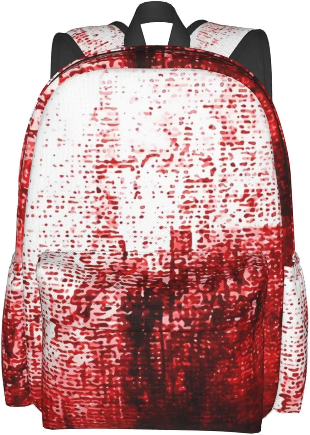 Abstract Bloody Backpack Casual Laptop Backpack Large Capacity Double Shoulder Bag Travel Daypack For Women Men