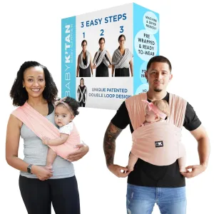 Active Yoga Baby K'tan Baby Carrier Wrap: #1 Easy Pre-Wrapped Baby Sling | Soft Yoga Fabric | UVA/UVB Infant Sun Protection | Breathable Quick Drying | Newborn to Toddler up to 35lb (See Size Chart)