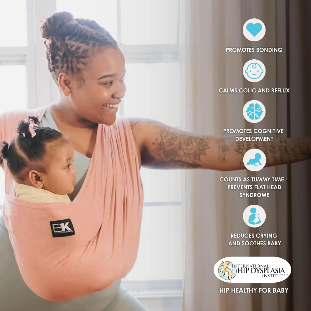 Active Yoga Baby K'tan Baby Carrier Wrap: #1 Easy Pre-Wrapped Baby Sling | Soft Yoga Fabric | UVA/UVB Infant Sun Protection | Breathable Quick Drying | Newborn to Toddler up to 35lb (See Size Chart)