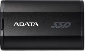 ADATA SD810 1000G IP68 Water Resistance Up to 2000 MB/s USB 3.2 Gen 2 USB-C External Solid State Drive - Black for iPhone 15/Pro/Max, Android (SD810-1000G-CBK)