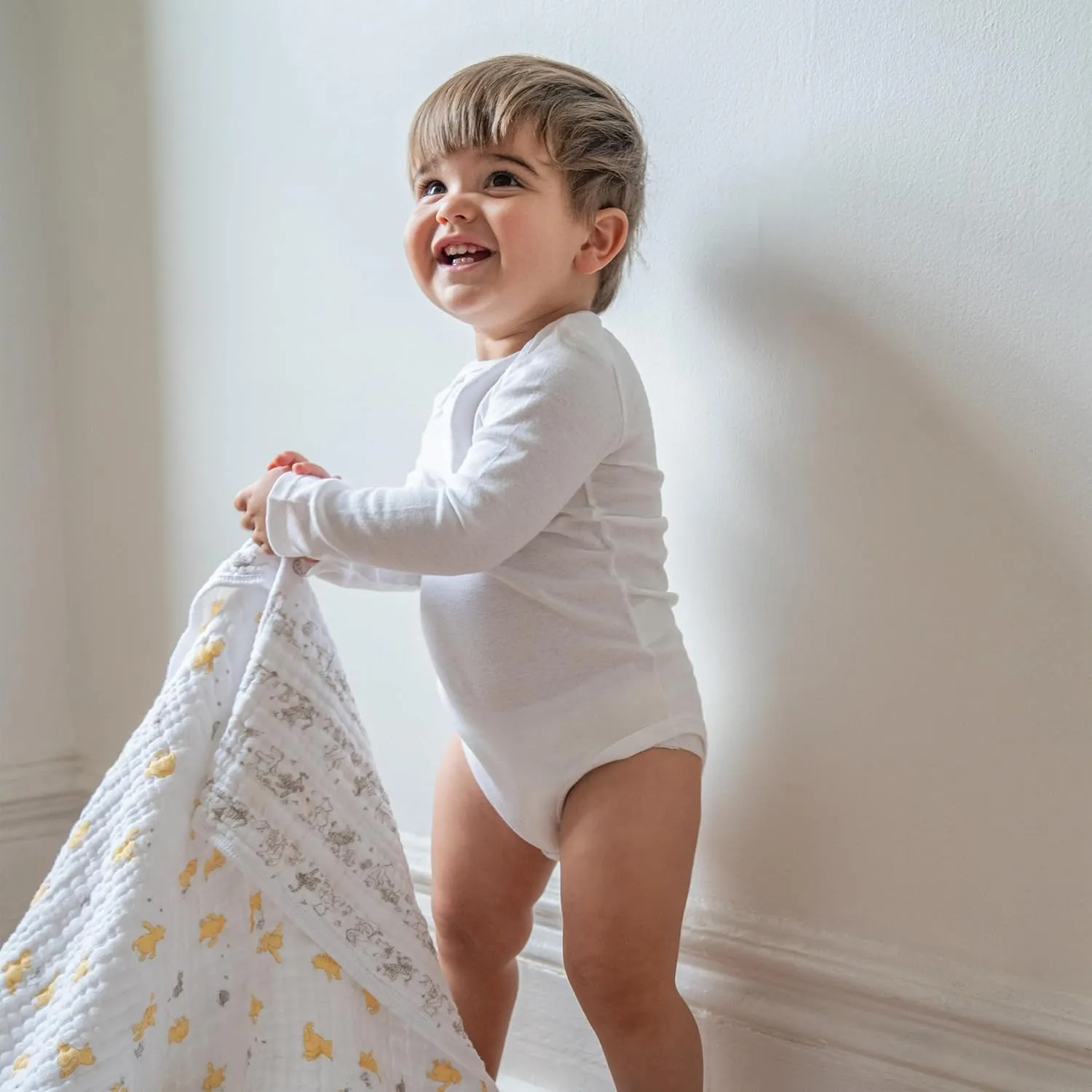aden   anais Dream Blanket, Boutique Muslin Baby Blankets for Girls & Boys, Ideal Lightweight Newborn Nursery & Crib Blanket, Unisex Toddler & Infant Bedding, Shower & Registry Gift, Winnie The Pooh