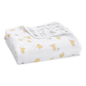 aden   anais Dream Blanket, Boutique Muslin Baby Blankets for Girls & Boys, Ideal Lightweight Newborn Nursery & Crib Blanket, Unisex Toddler & Infant Bedding, Shower & Registry Gift, Winnie The Pooh
