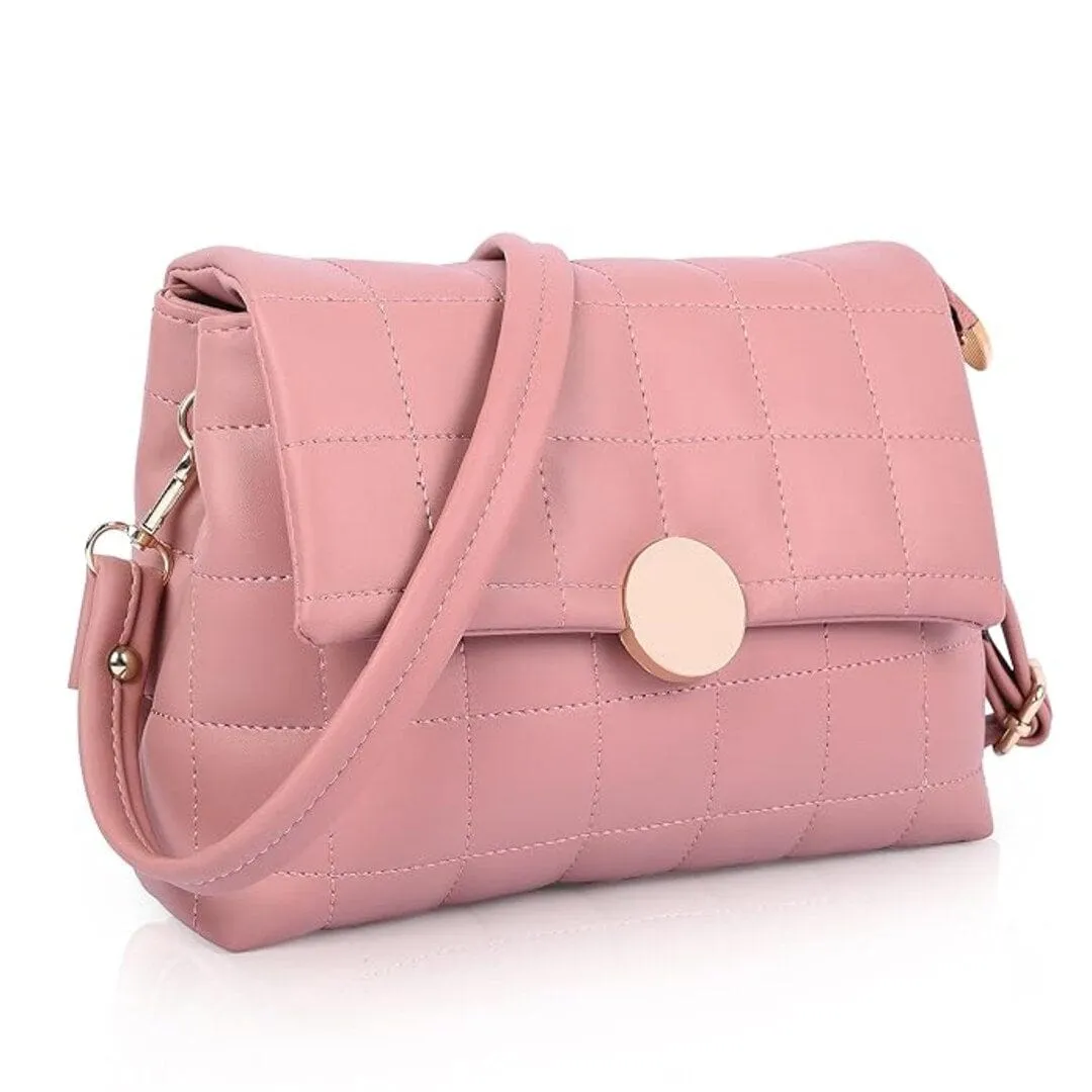 ADISA Women's Girls Quilted Cross Body Sling Bag
