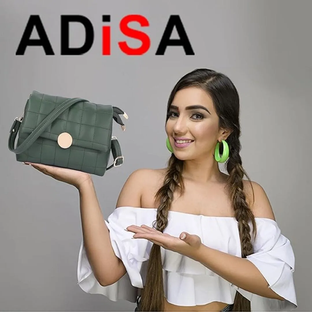ADISA Women's Girls Quilted Cross Body Sling Bag