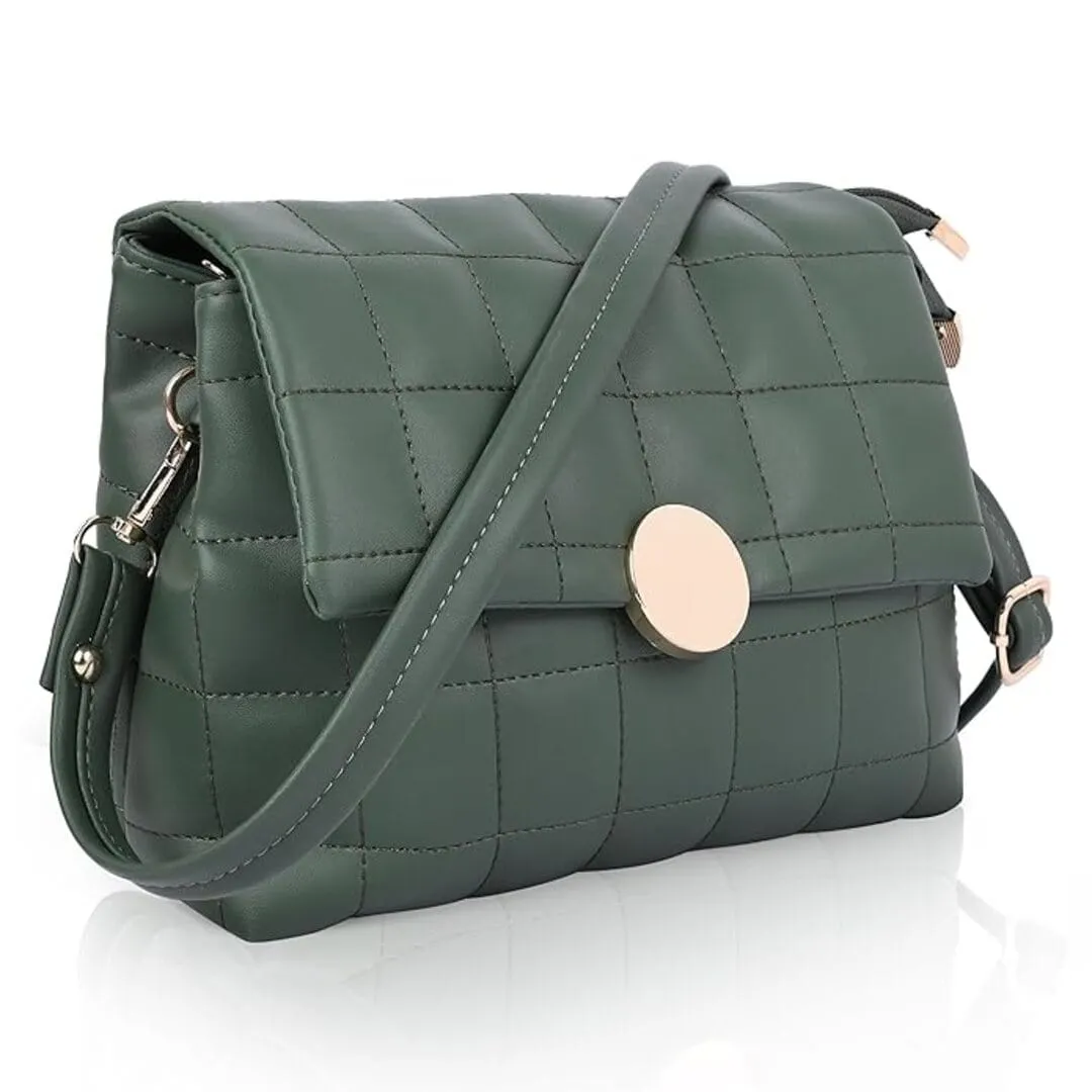 ADISA Women's Girls Quilted Cross Body Sling Bag