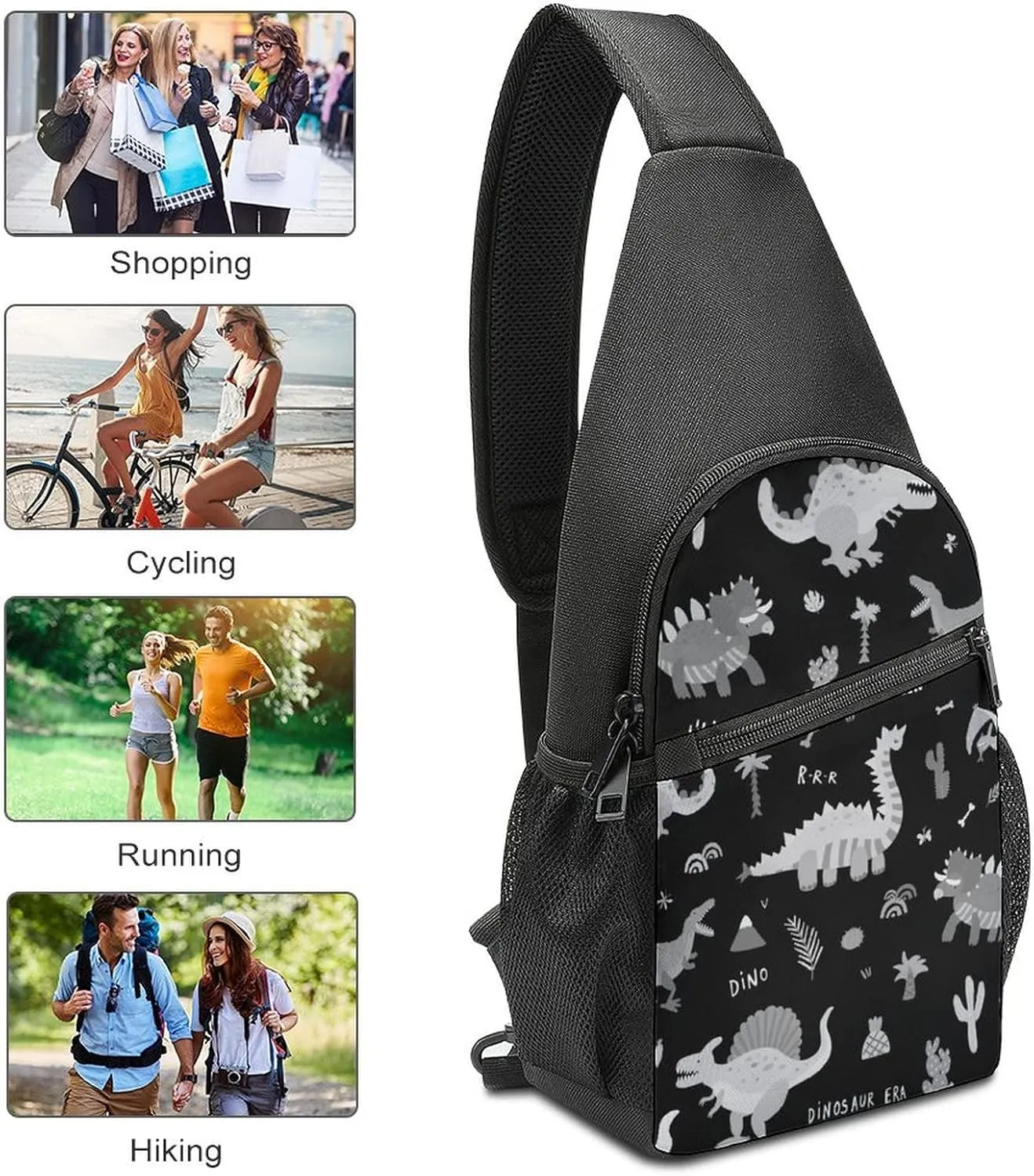 Adjustable Fanny Waist Pack Pouch, Crossbody Durable Runners Bag Wallet for Sports Cycling Gym Hiking Fitness Women Men