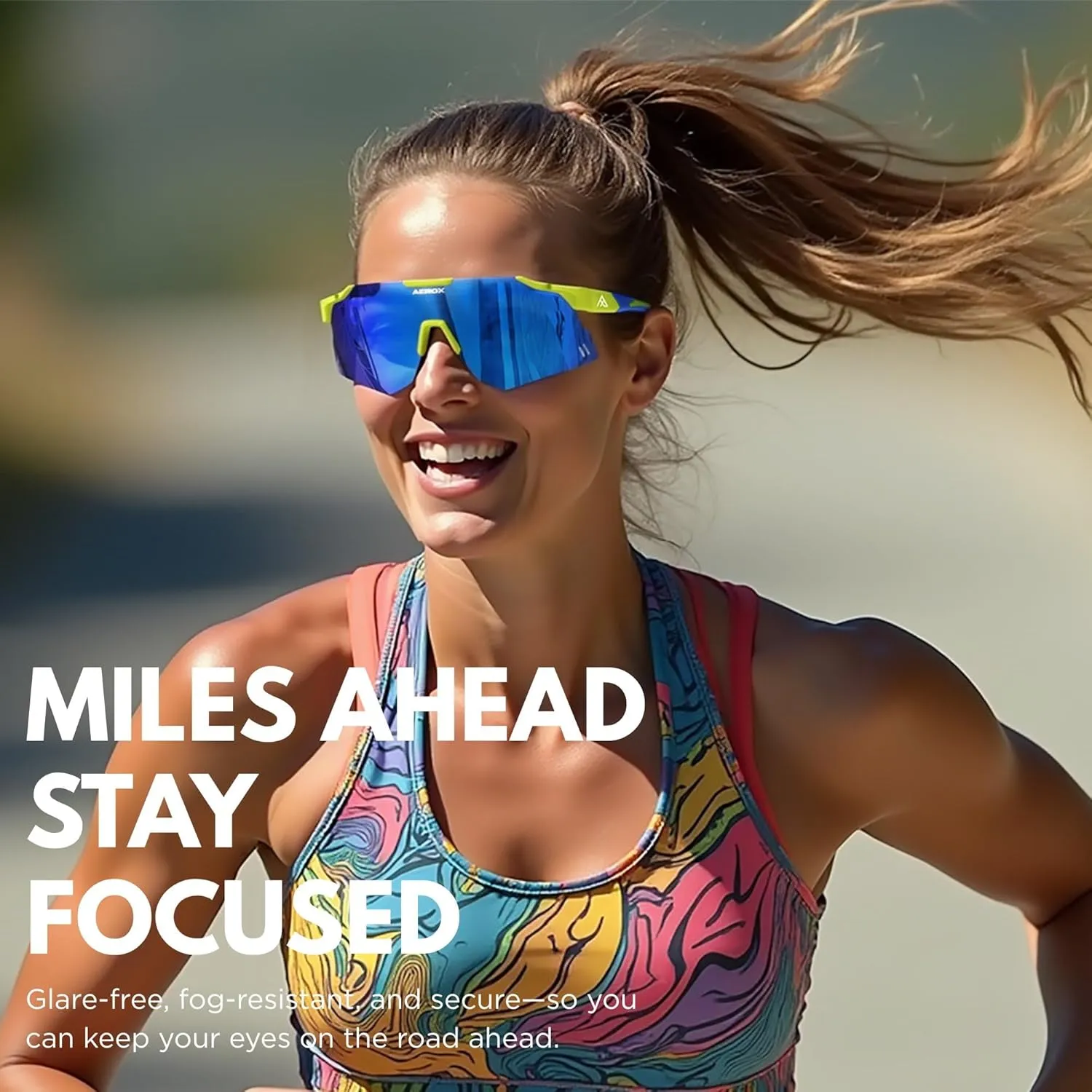 AEROX Running Sunglasses and Sports Glasses for Men and Women - Shades for Cycling and Baseball