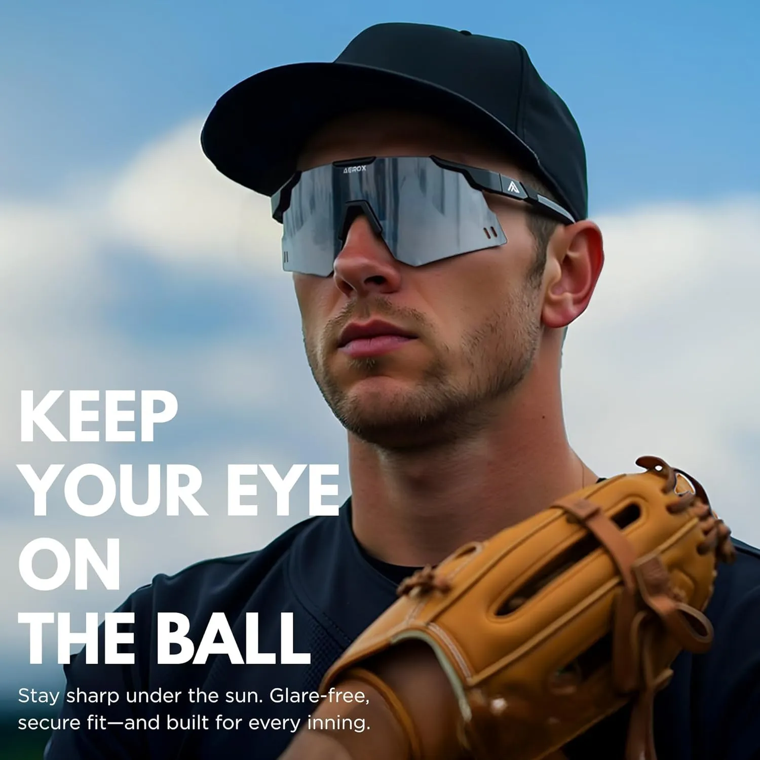 AEROX Running Sunglasses and Sports Glasses for Men and Women - Shades for Cycling and Baseball