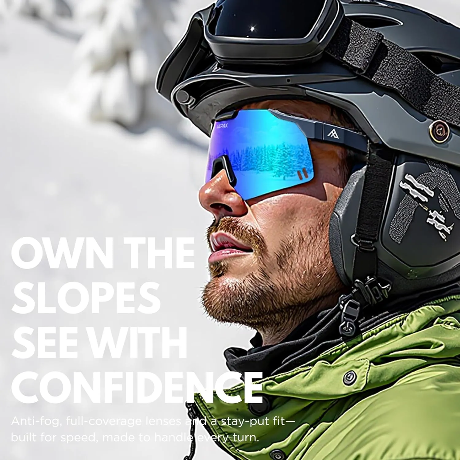 AEROX Running Sunglasses and Sports Glasses for Men and Women - Shades for Cycling and Baseball