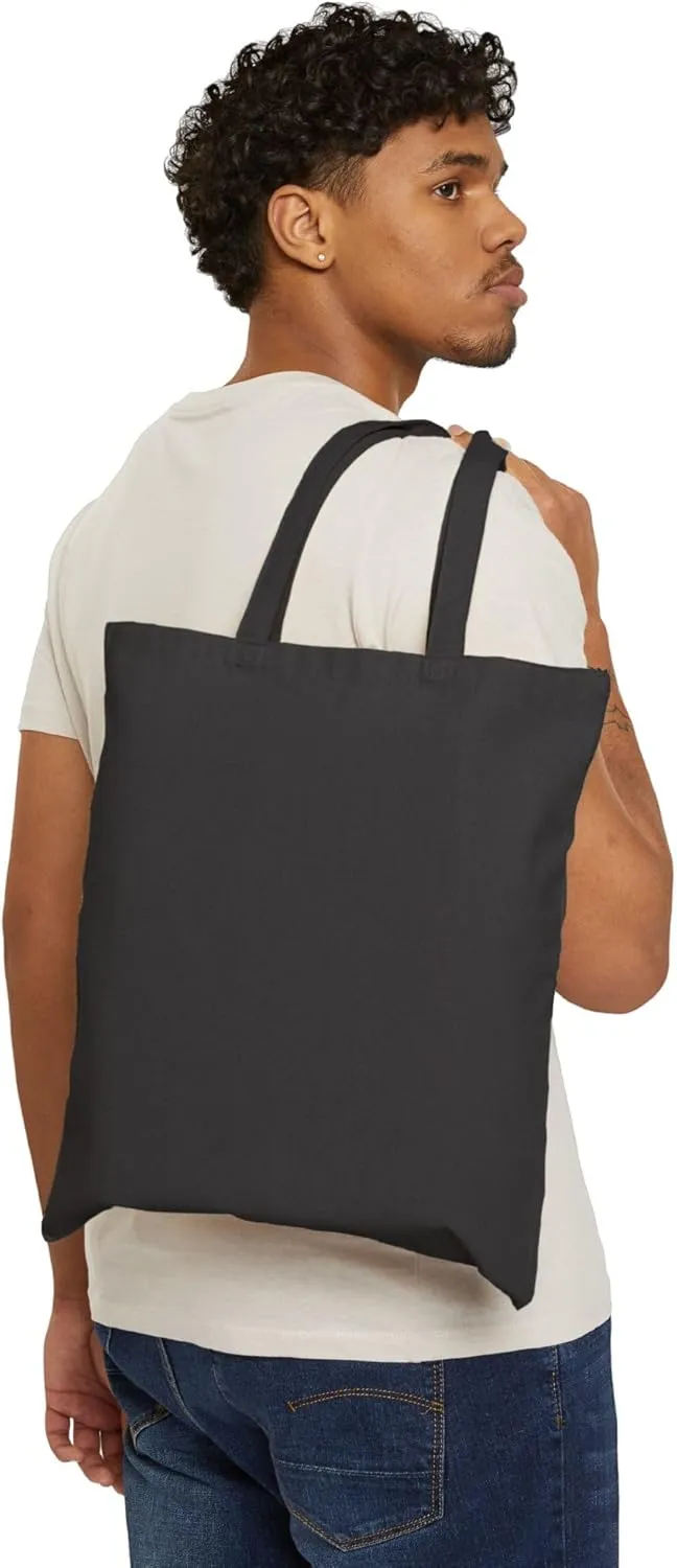 African American Tote Bag for Black Women Afro Black History Month Shoulder Handbag Cotton Canvas Tote 15inches x 16inches