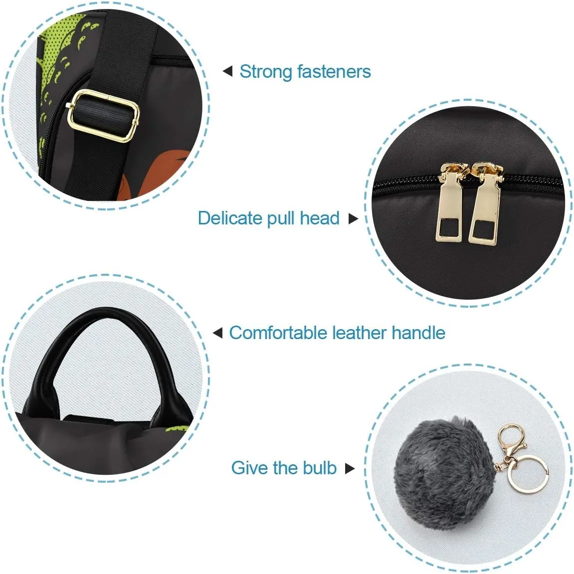 ALAZA African American Woman Backpack for Daily Shopping Travel