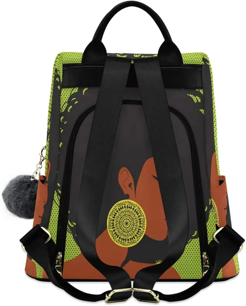 ALAZA African American Woman Backpack for Daily Shopping Travel