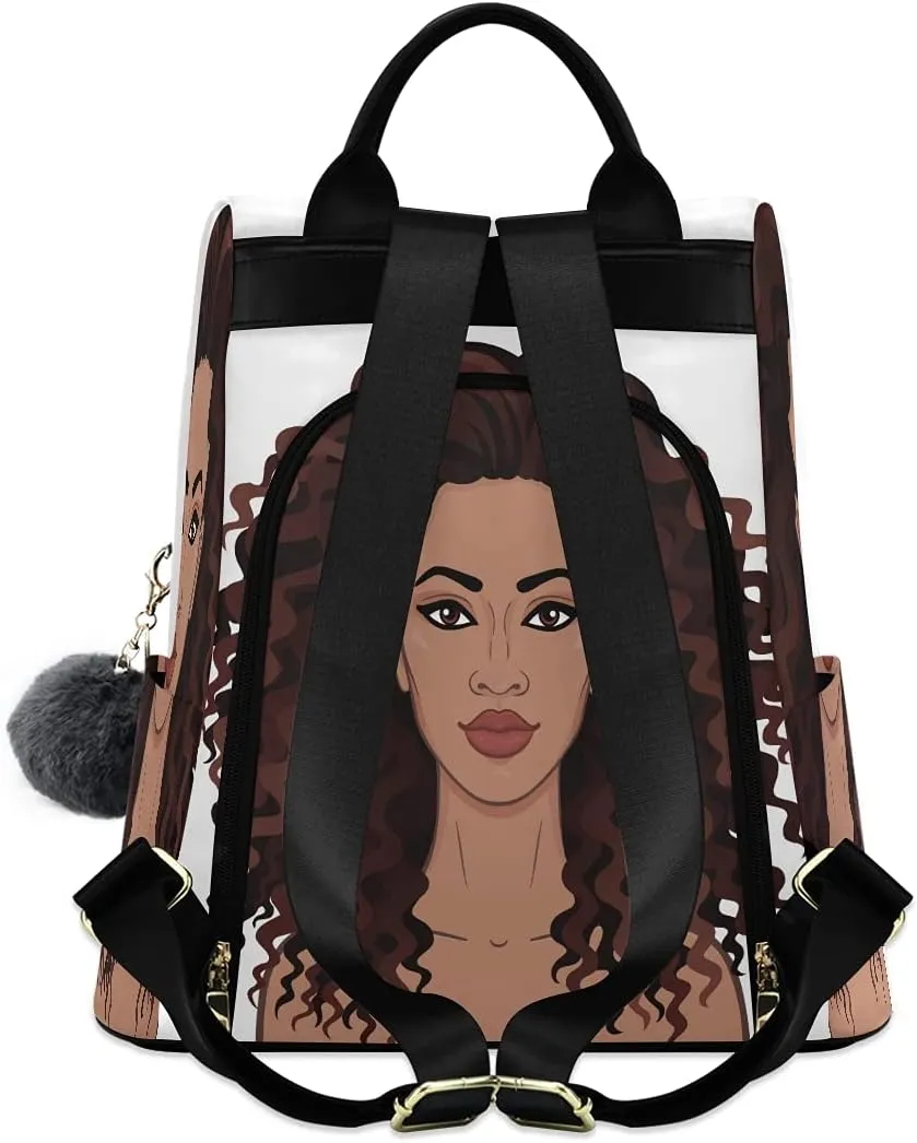 ALAZA African Beauty Trips Hiking Camping Rucksack Pack for Women