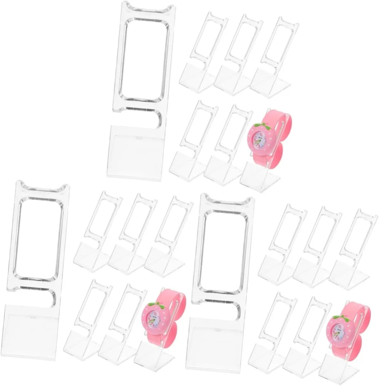 Alipis 3sets Plastic Watch Display Stand for Showcase Stand Jewelry Holder Organizer 10pcs*3