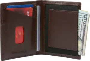 Alpine Swiss Double Diamond RFID Business Card Case Wallet